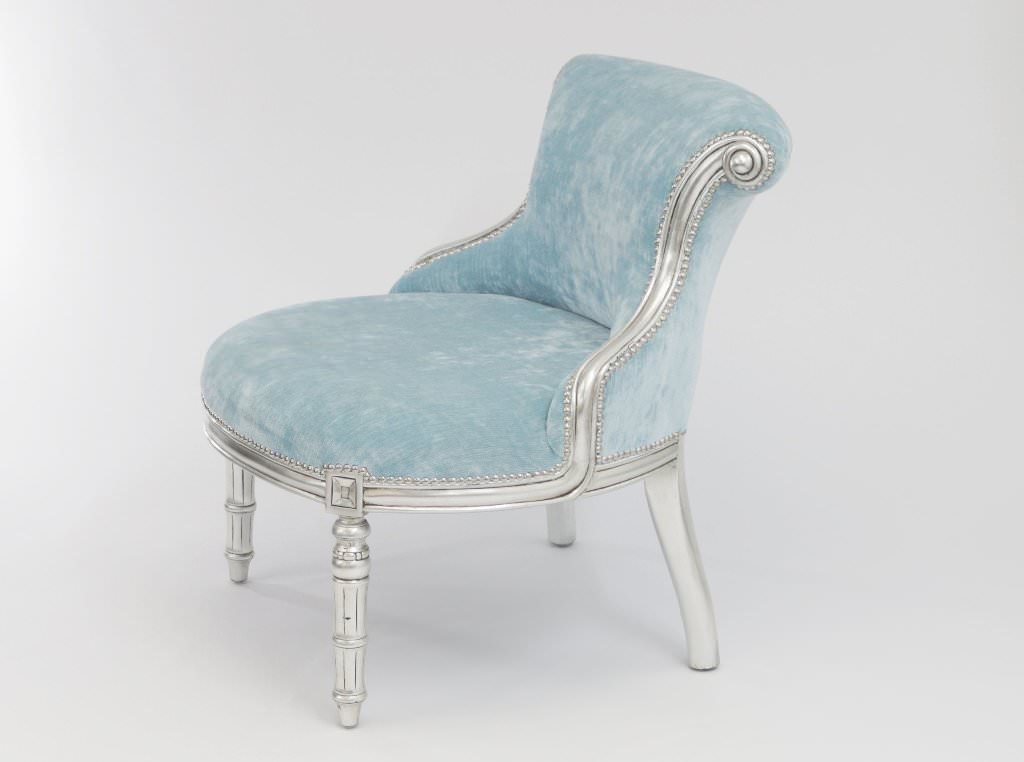 Image of: silver accent chair image no 2