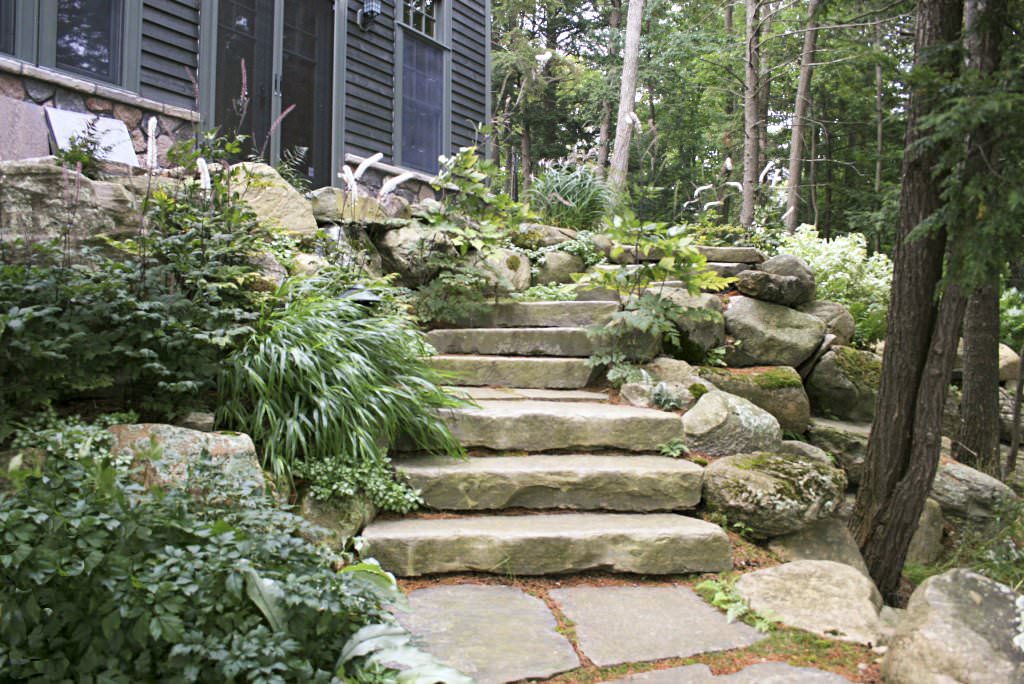 Image of: stone staircase idea