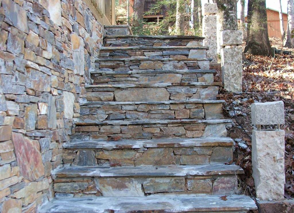 Image of: stone staircase