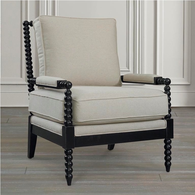 Image of: Elagant White Wood Accent Chairs
