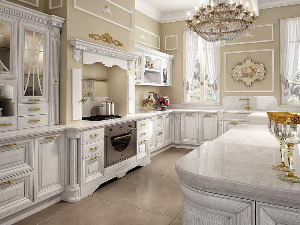 Image of: antique white kitchen cabinets idea
