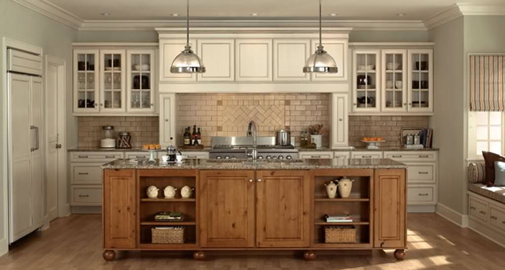 Image of: antique white kitchen cabinets plans
