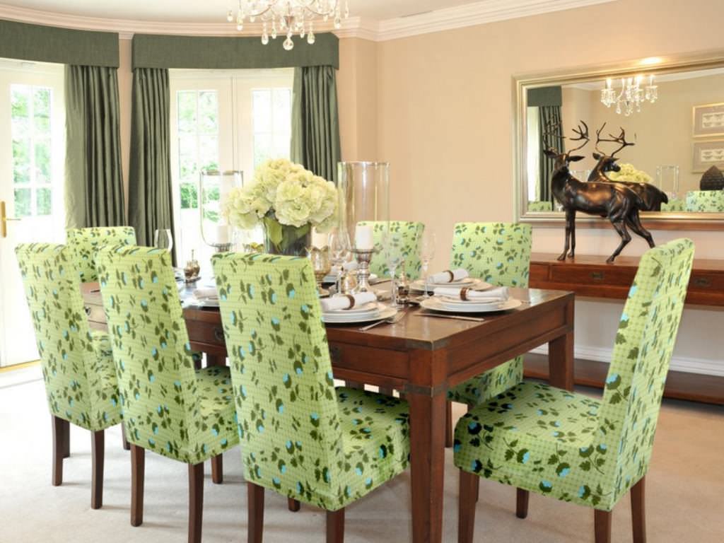 Image of: green parsons chairs for dining rooms