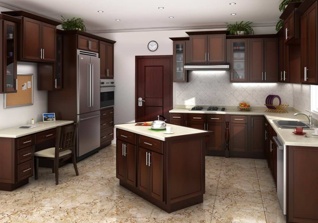 Image of: maple shaker style kitchen cabinets