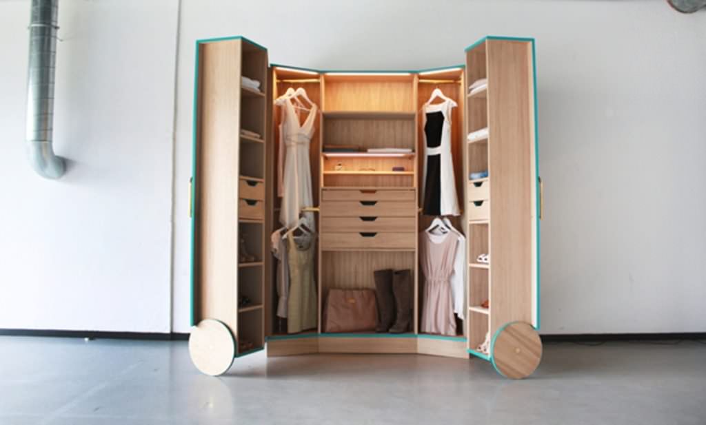 Image of: modern portable closets