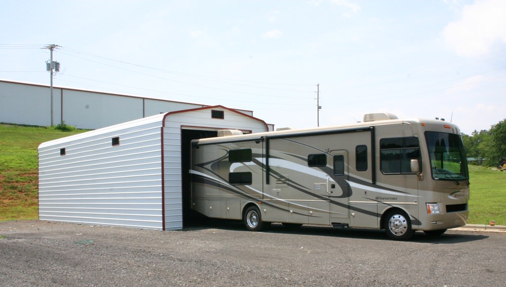 Image of: modern prefab garage for large vehicle