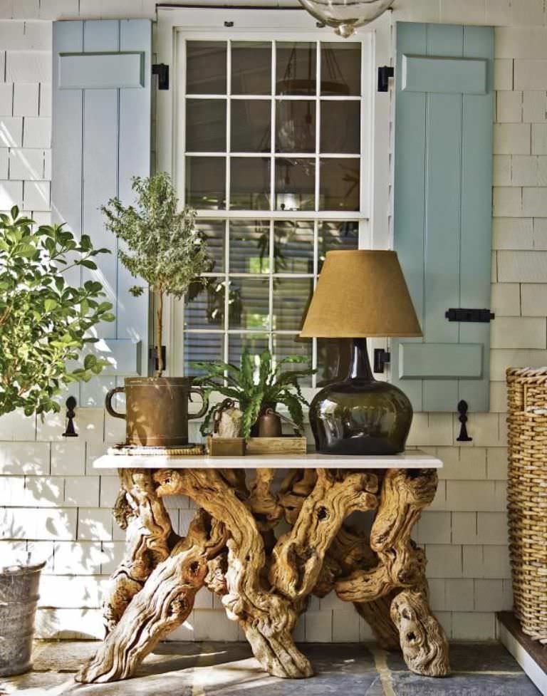 Image of: outdoor console root table