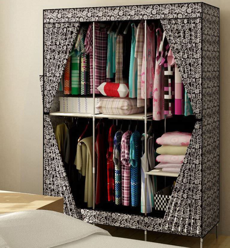 Image of: portable closets design