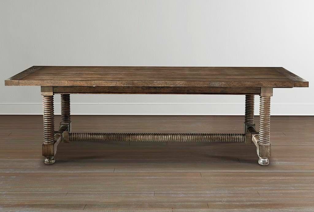 Image of: trestle dining table