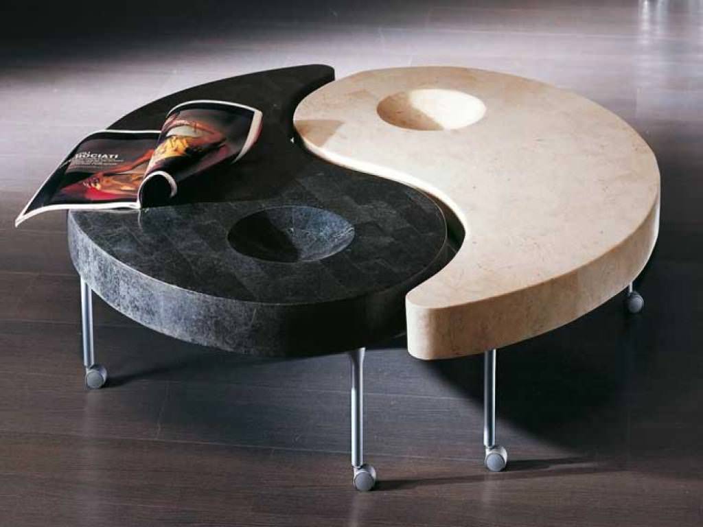 Image of: unique yin and yang coffee tables