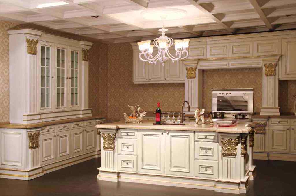 Image of: vintage kitchen cabinets design