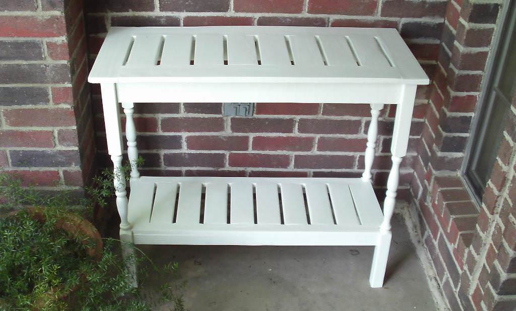 Image of: vintage outdoor console table