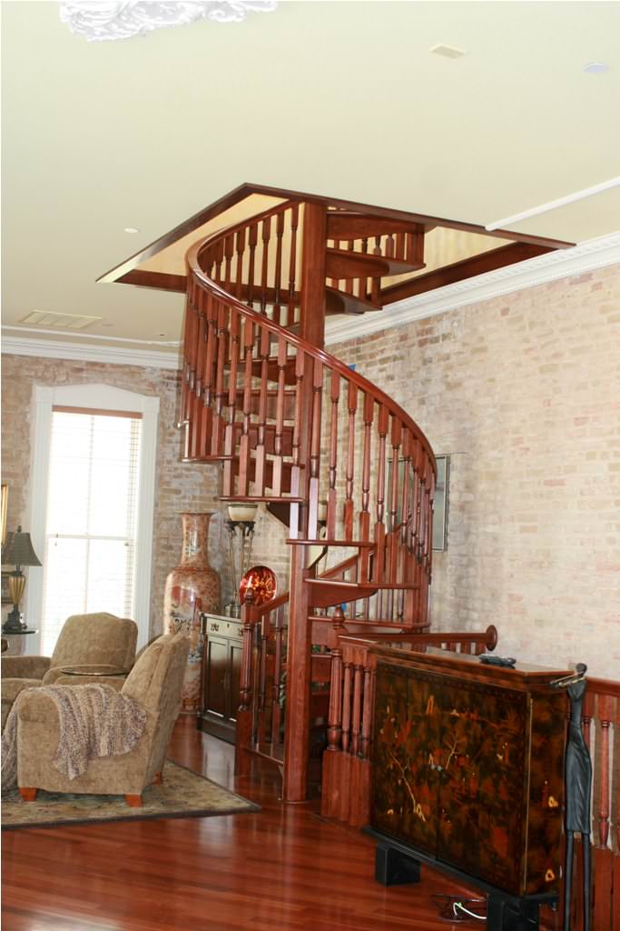 Image of: antique circular staircase design