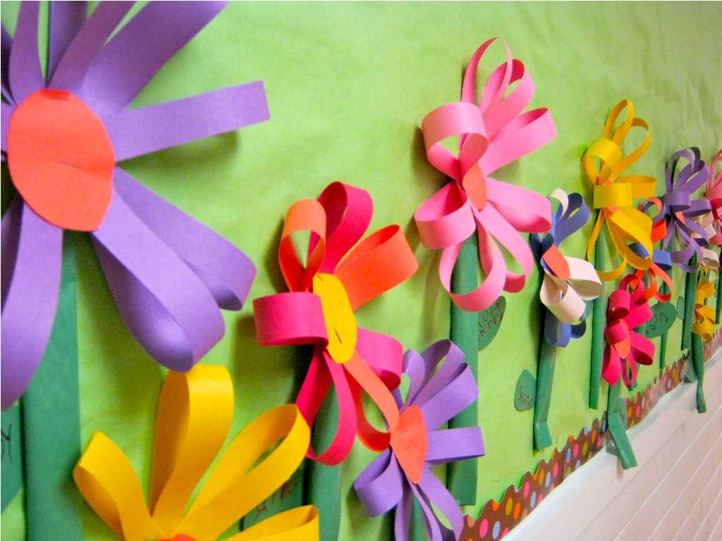 Image of: cute bulletin board ideas with flowers craft