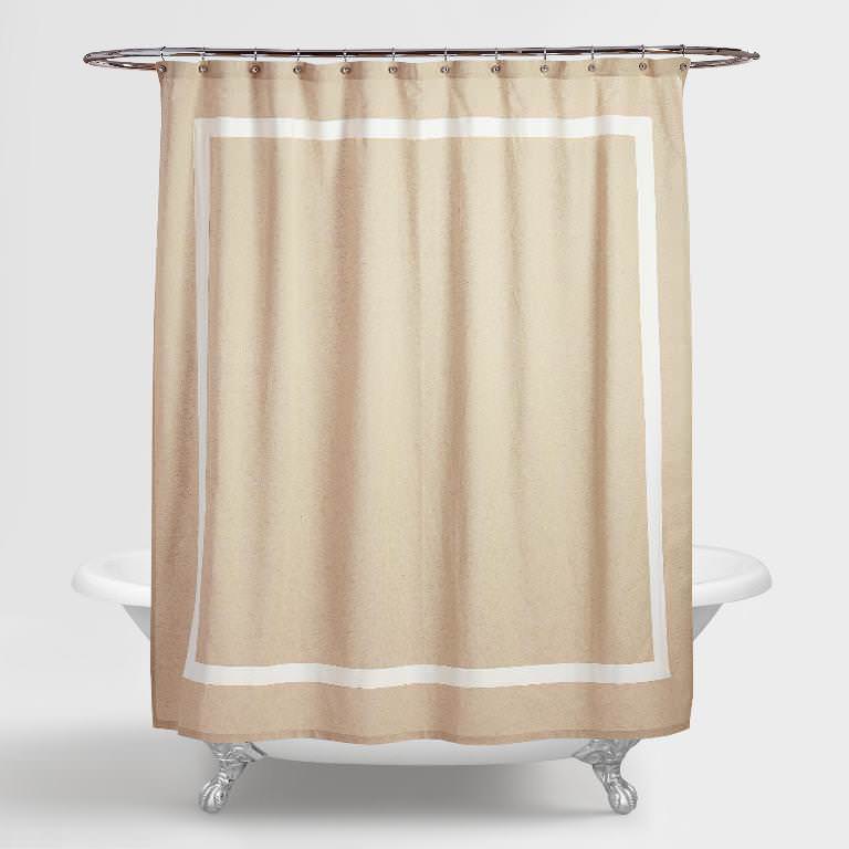 Image of: fabric shower curtain images no 1