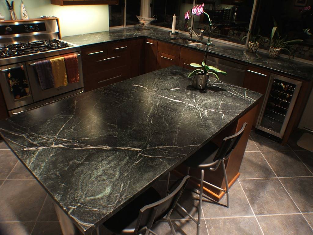 Image of: honed granite countertops