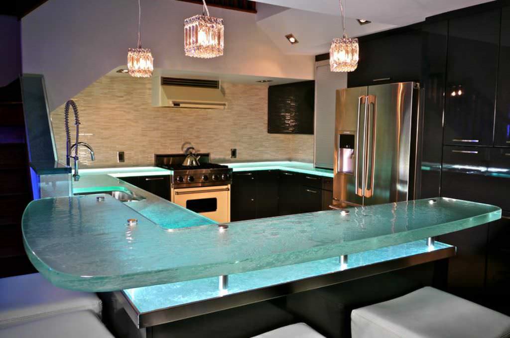 Image of: most expensive crystal glass countertops