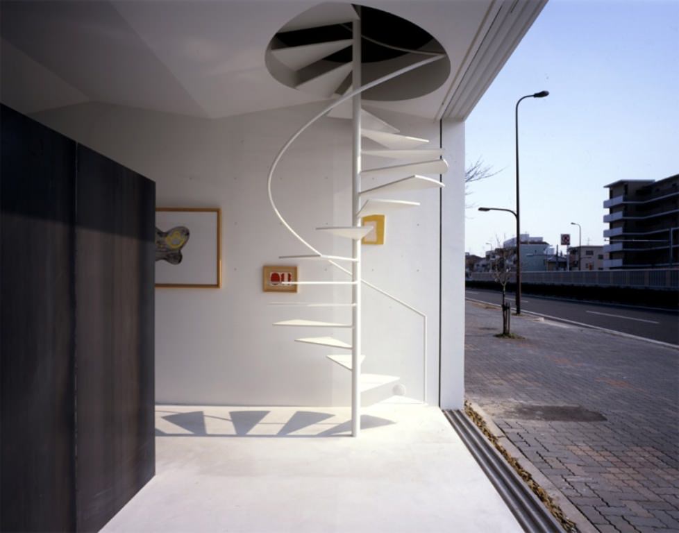 Image of: outdoor circular staircase