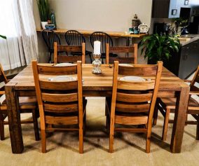 amish reclaimed barn wood dining table