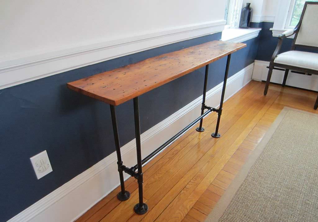 Image of: barn wood hallways tables