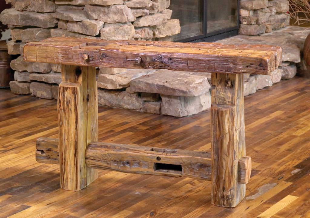 Image of: barn wood rustic tables