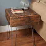barn wood side table for living rooms