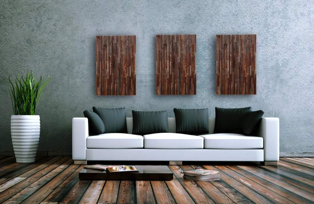 Image of: reclaimed wood wall art