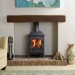 wood burning stove for living room idea