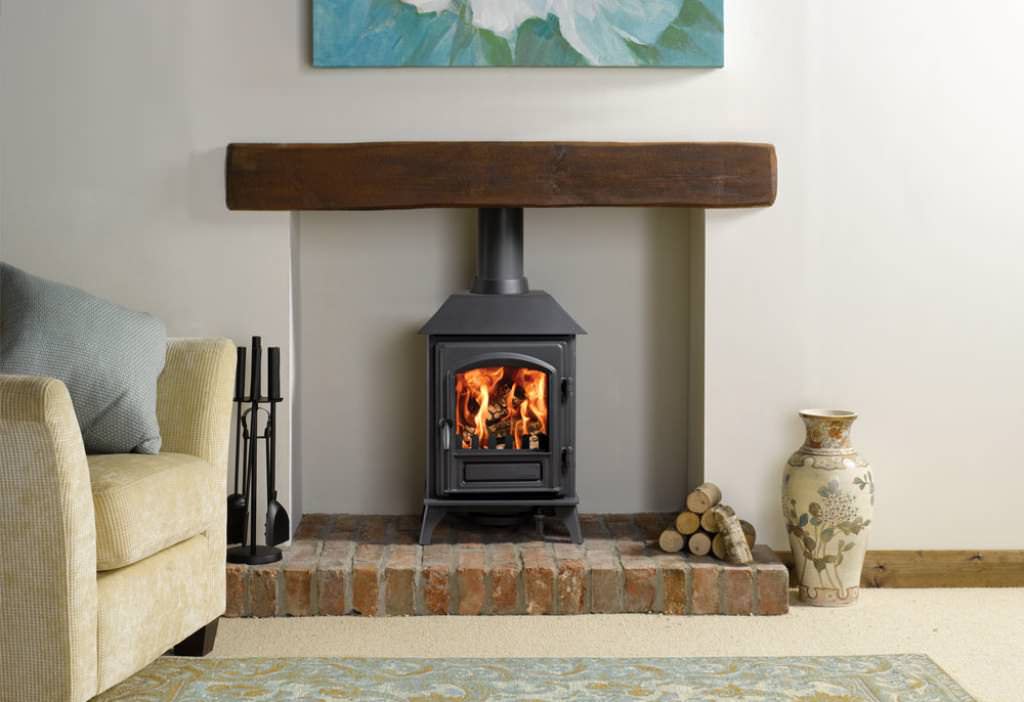 Image of: wood burning stove for living room idea