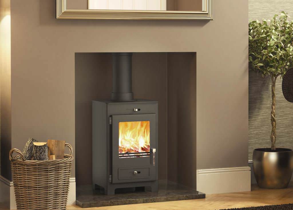 Image of: wood burning stove idea replacing fireplace