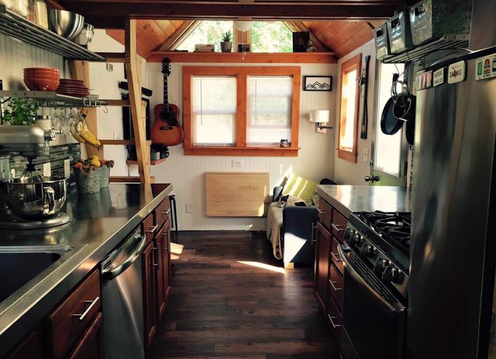 Image of: big tiny houses appliance placement