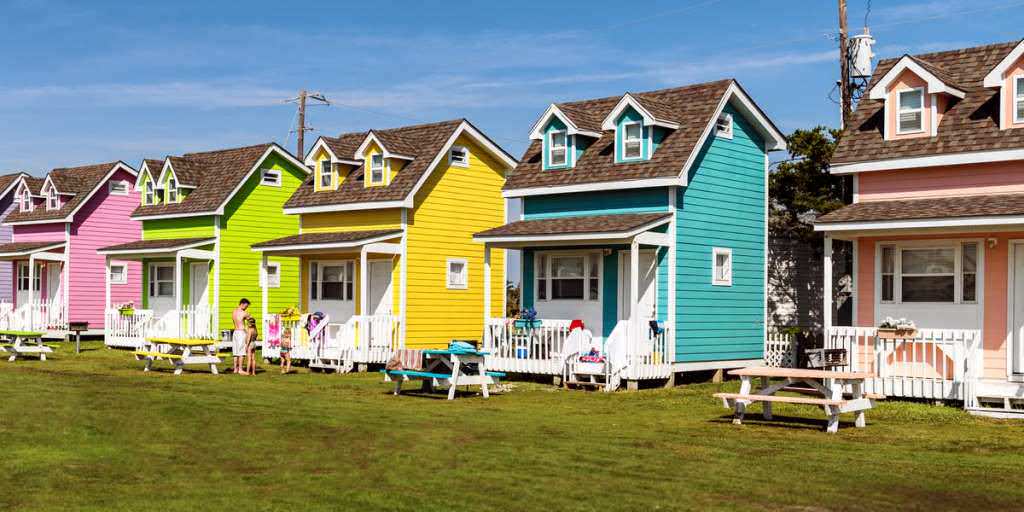 Image of: colorful tiny houses images