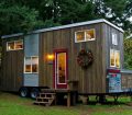 custom rustic tiny house on wheels
