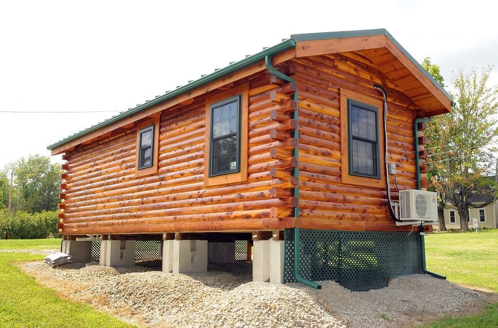Image of: log cabin tiny house cheap