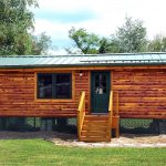log cabin tiny house on a budget