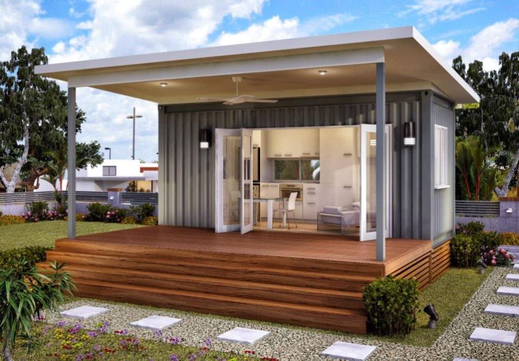 Image of: modular tiny house 3d image idea