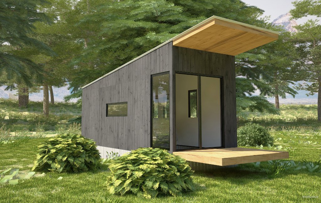 modular tiny house 3d image