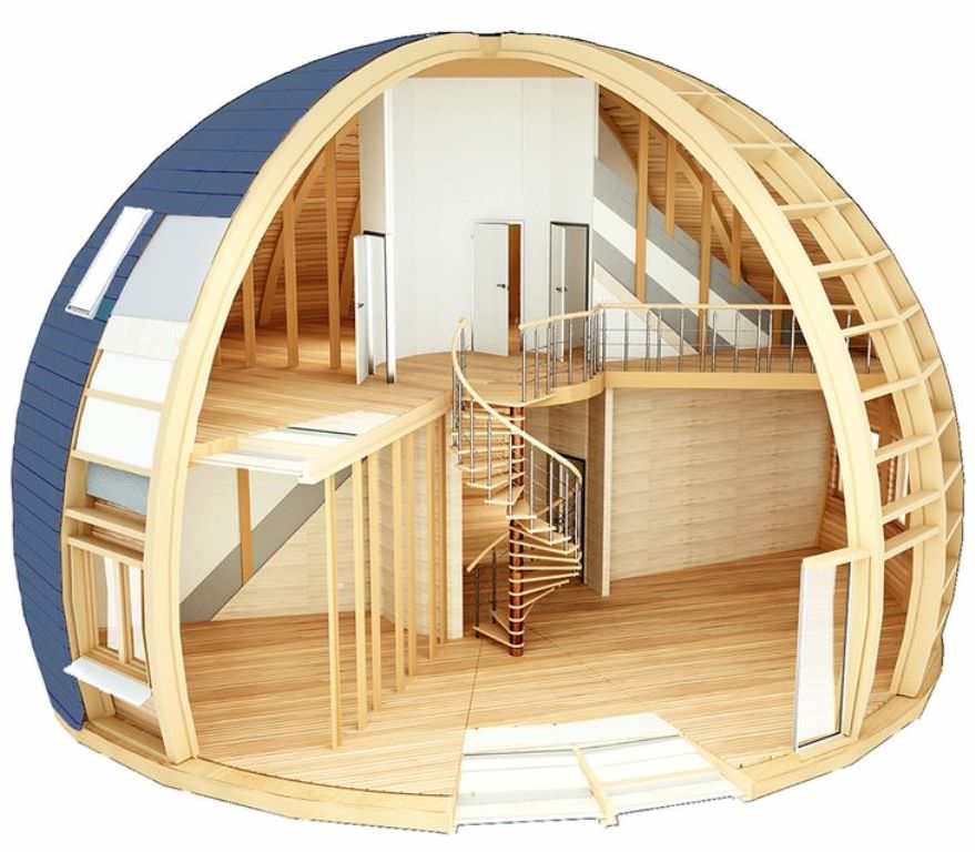 Image of: plans for round tiny houses
