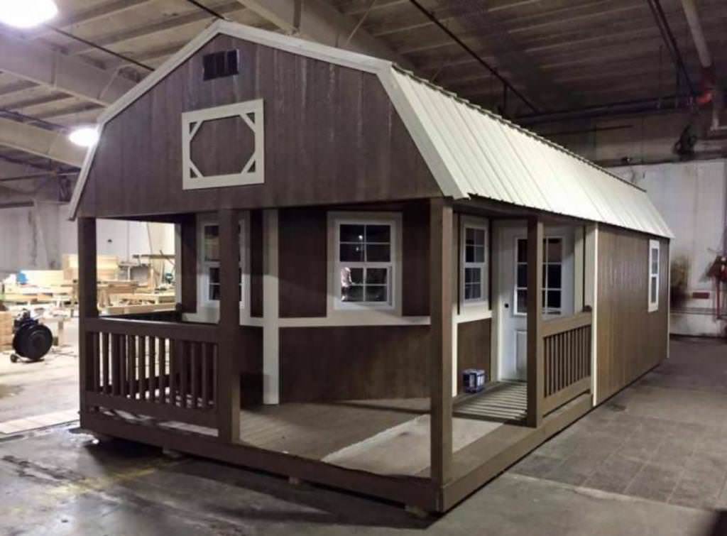 Image of: prefab shed tiny house design