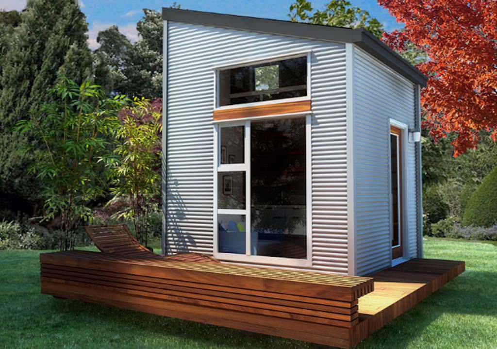 Image of: prefab tiny house and cabin kit