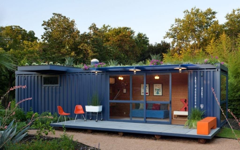 Image of: awesome container tiny house idea
