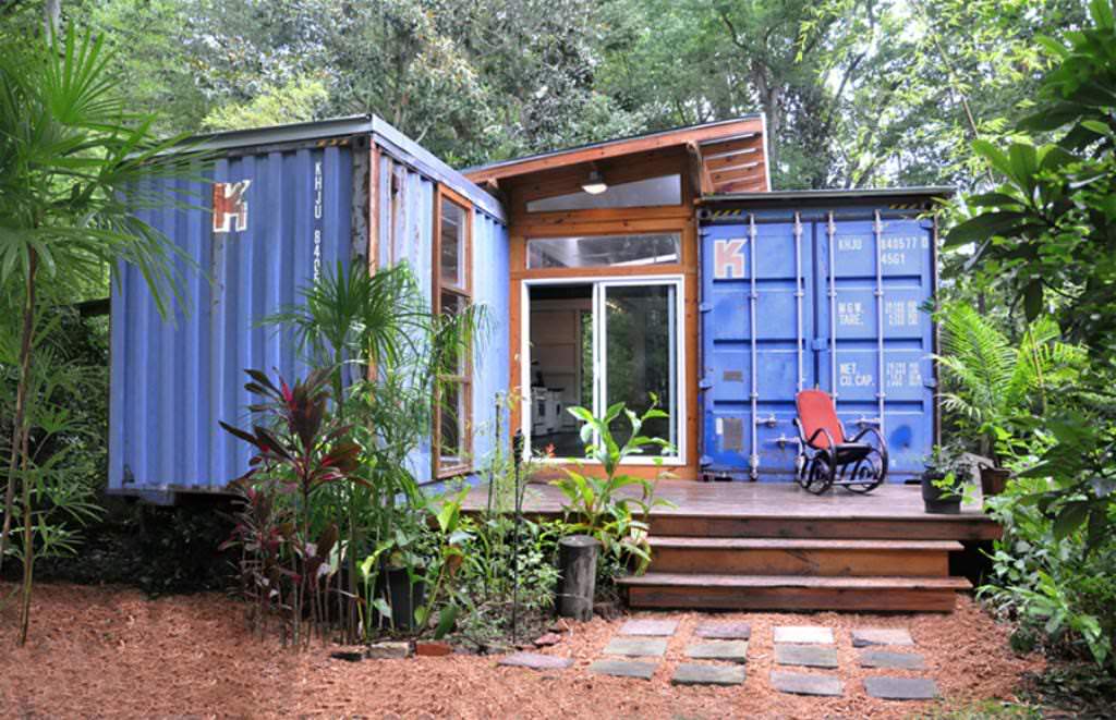 Image of: beautiful view container tiny house