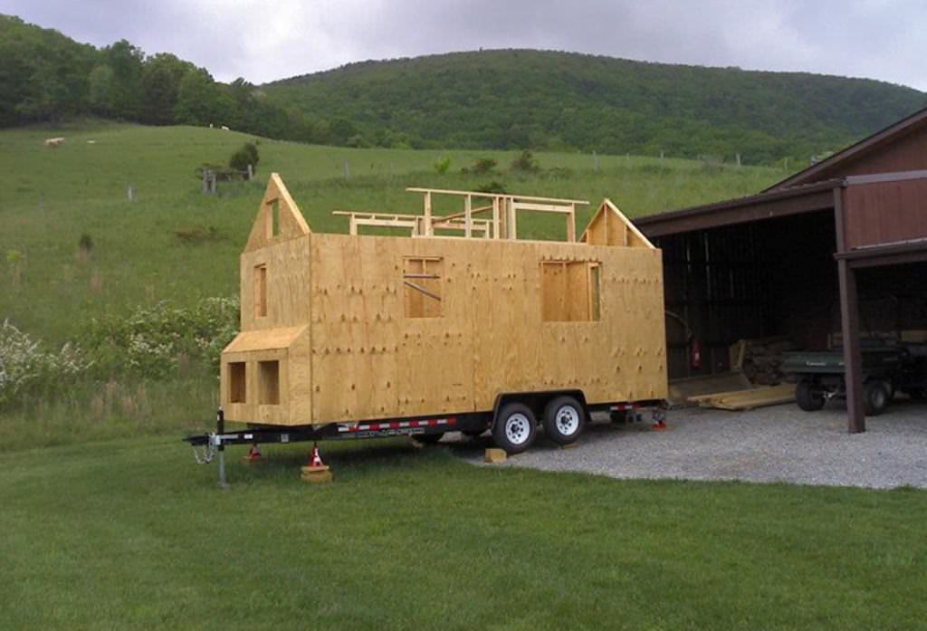 Image of: build caboose tiny house plans