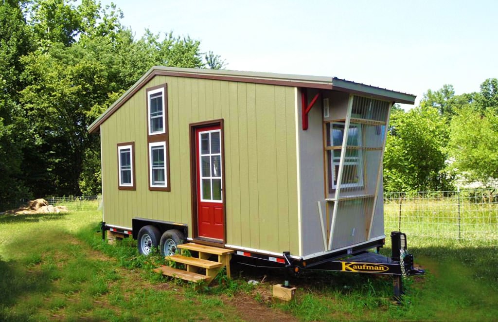 Image of: caboose tiny house design