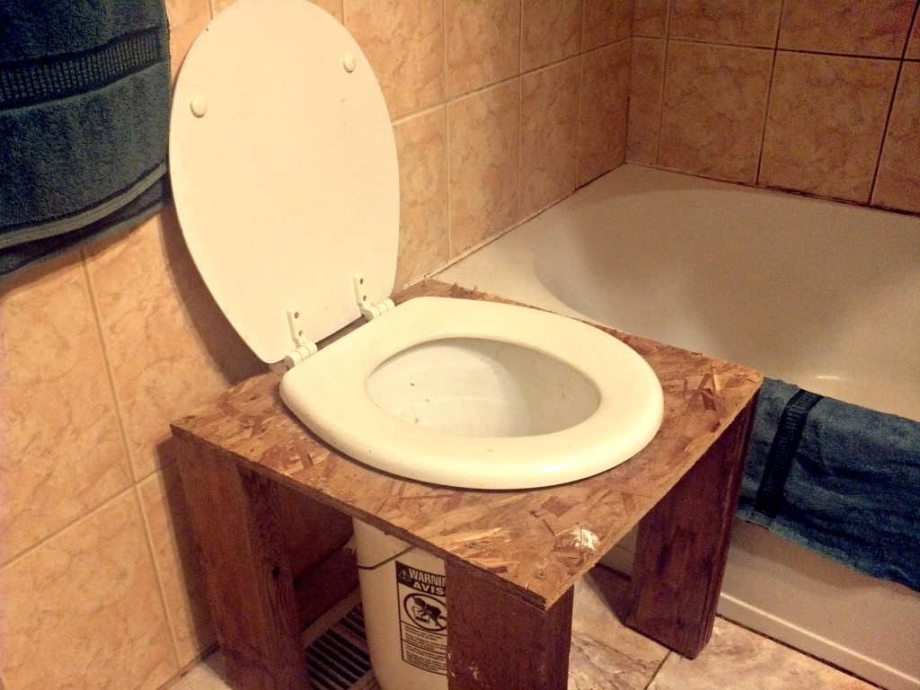 Image of: composting toilet tiny house design