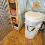 composting toilet tiny house idea side view