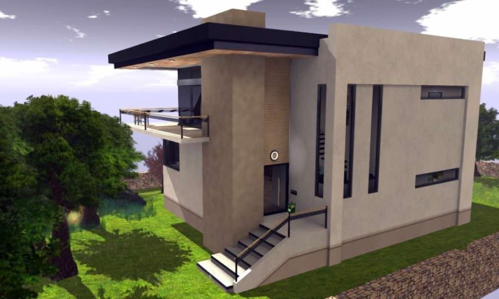Image of: concrete tiny house image plans