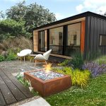 wonderful view container tiny house with landscaping
