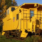 yellow caboose tiny house