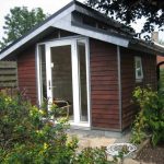 converting shed into tiny house with front yard idea